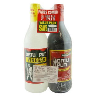 DATU PUTI Soy Sauce & Vinegar 1L×2