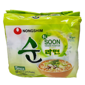NONG SHIM Soon Veggie Ramyun 112g×5(HALAL)(Vegetarian)
