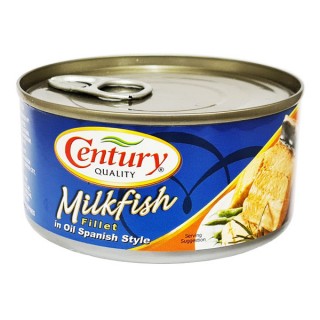 Century Milkfish(Bangus) Fillet in Oil Spanish Style 184g