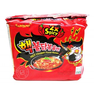 SAMYANG 2×Spicy Hot Chicken Ramen 140g×5(HALAL)