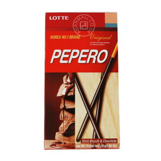 LOTTE PEPERO Stick Biscuit & Chocolate - Original 47g