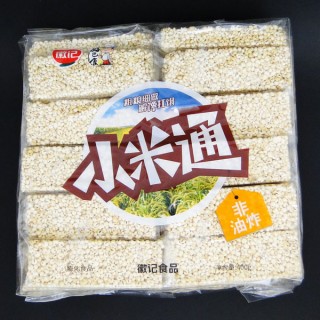 Hao Ba Shi Pop Millet (Roasted Millet Snack Bar) 400g