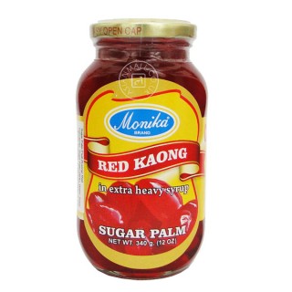 Monika Sugar Palm Red Kaong in extra heavy syrup 340g